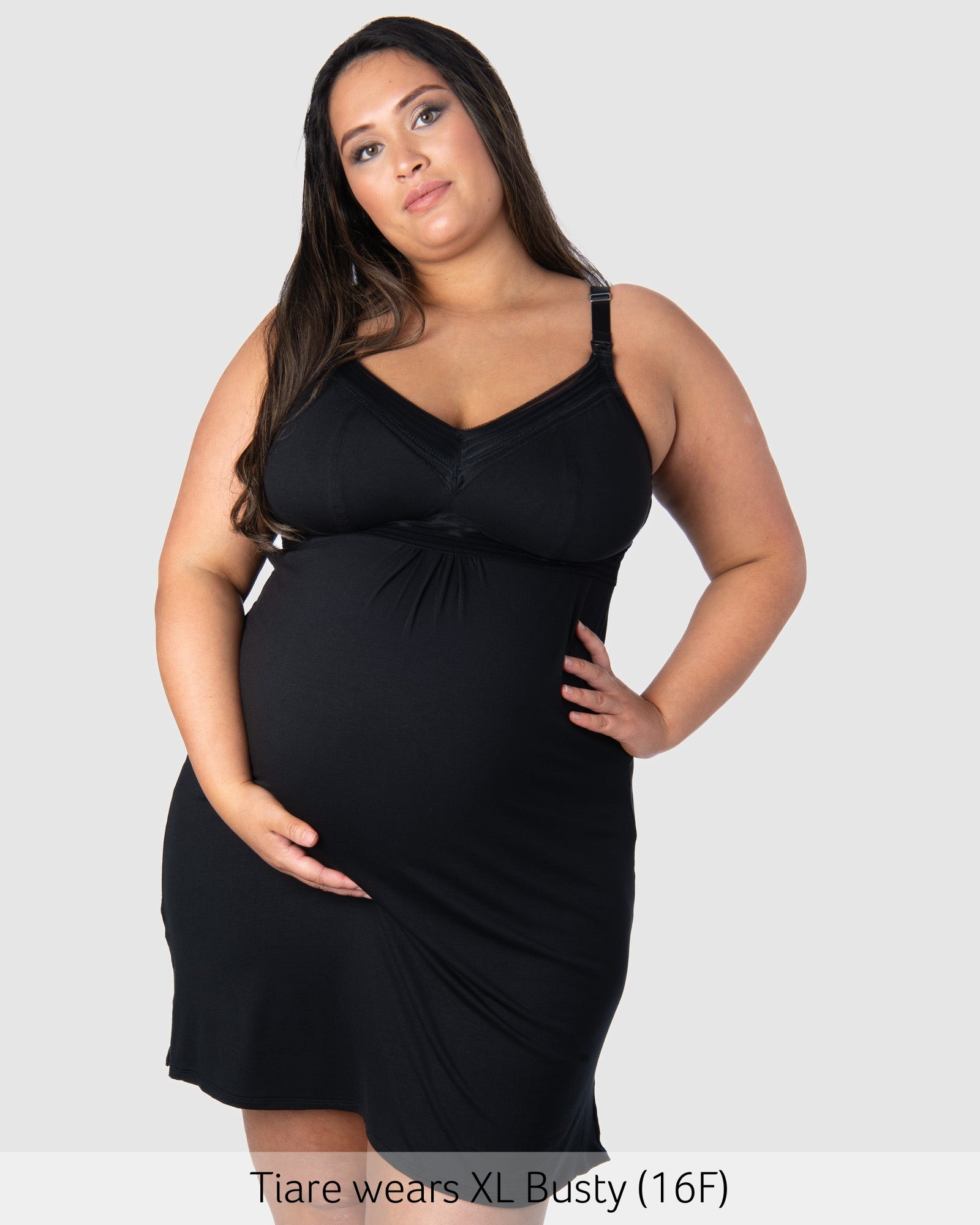 Dream Nursing Nightie Wirefree in Black