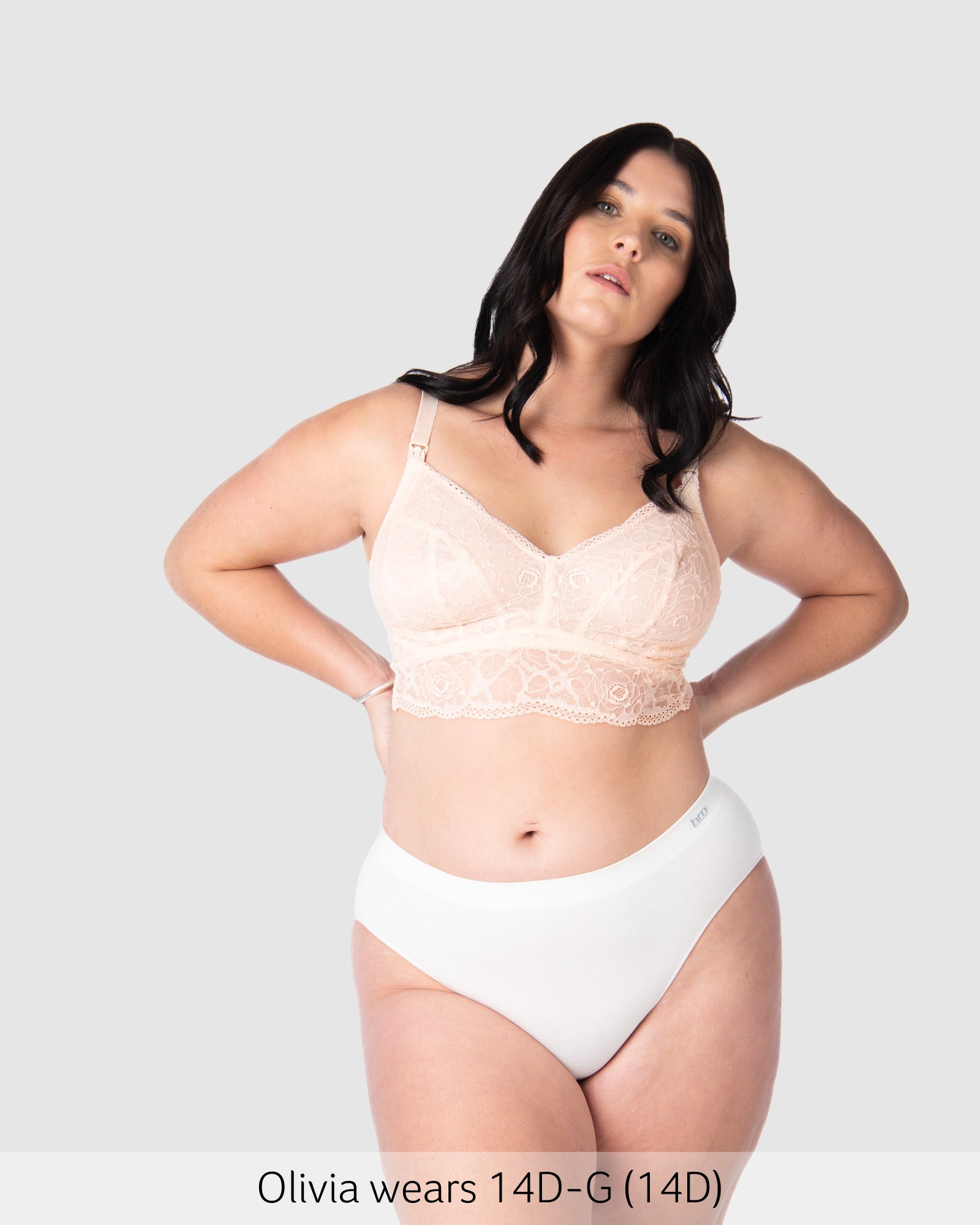 Heroine Wirefree Nursing Bralette in Shell