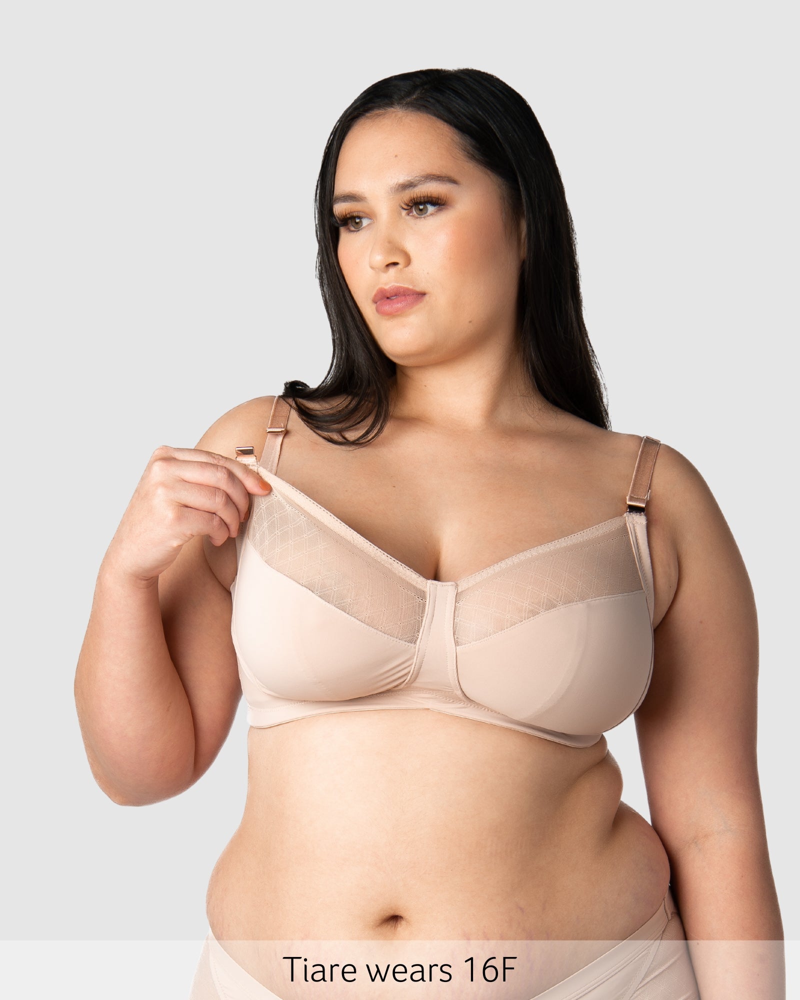 Nursing Clip featured on Lunar Eclipse Wirefree Nursing Bra in Almond