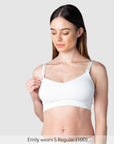 Nursing clip on My Necessity Wirefree Nursing Bra in White