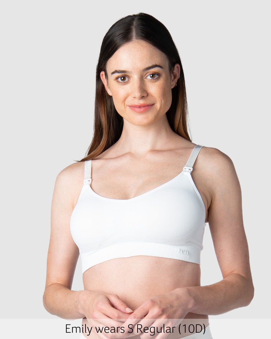 My Necessity Wirefree Nursing Bra in White