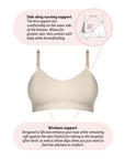 Technical features of My Necessity Wirefree Nursing Bra in FrappeTechnical features of My Necessity Wirefree Nursing Bra in Frappe