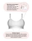 Technical features on My Necessity Wirefree Nursing Bra in White