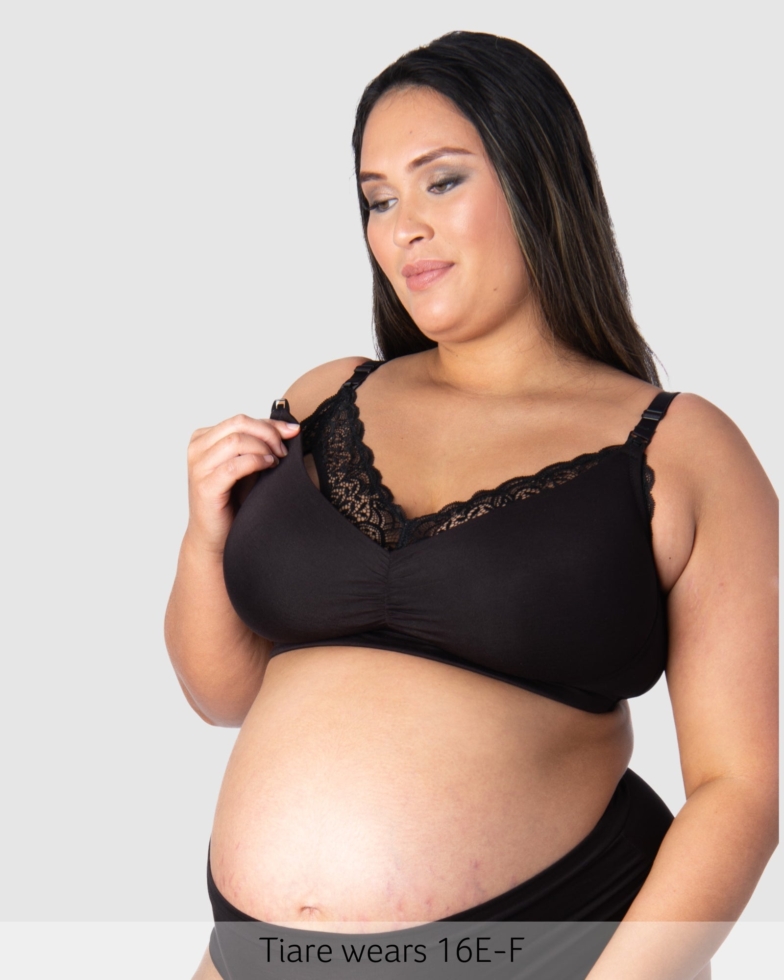 Nursing Clip featured on Serenity Wirefree Bamboo Nursing Bra in Black