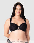 True Luxe Flexi Underwire Nursing Bra in Black