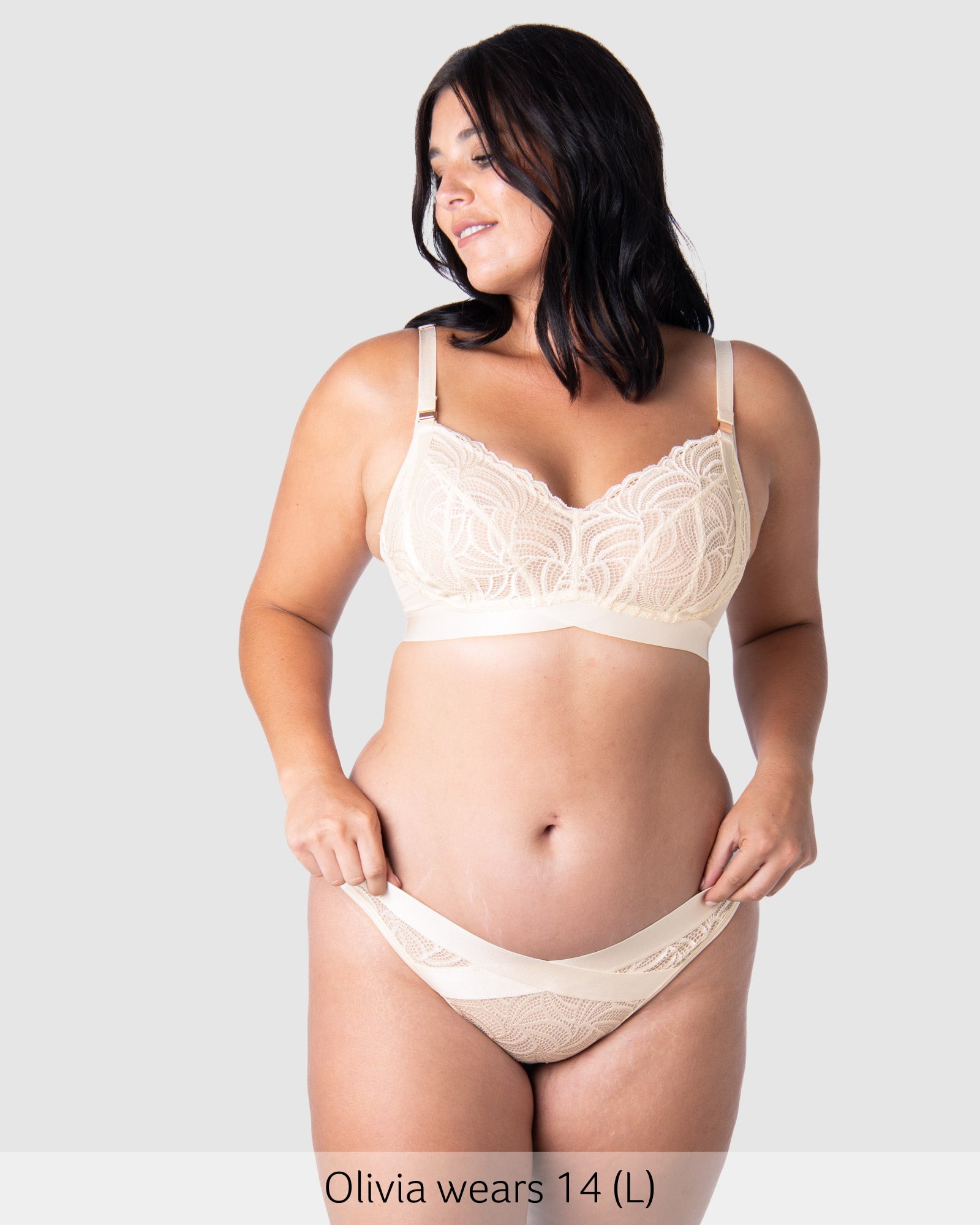 Warrior Maternity Bikini Brief in Ivory