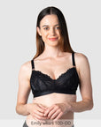 Warrior Wirefree Soft Cup Nursing Bra in Black 