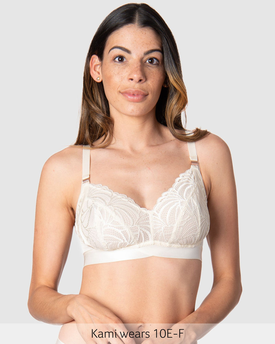 Warrior Wirefree Soft Cup Nursing Bra in Ivory