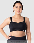 Zen Countour Wirefree Nursing Sports Bra in Black