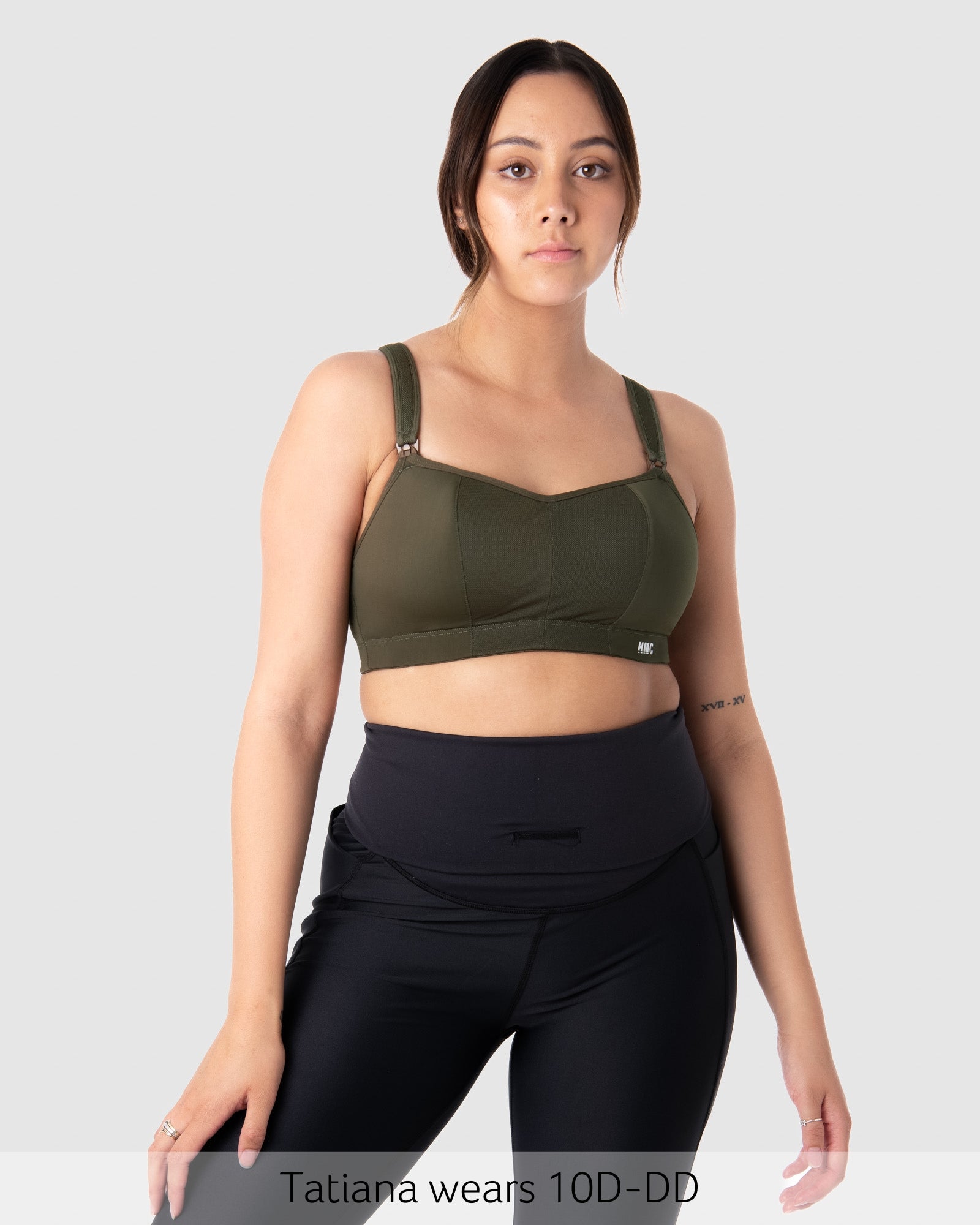 Zen Contour Wirefree Sports Bra in Olive