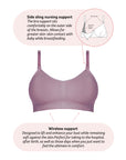Technical features of My Necessity Wirefree Nursing Bra in Twilight