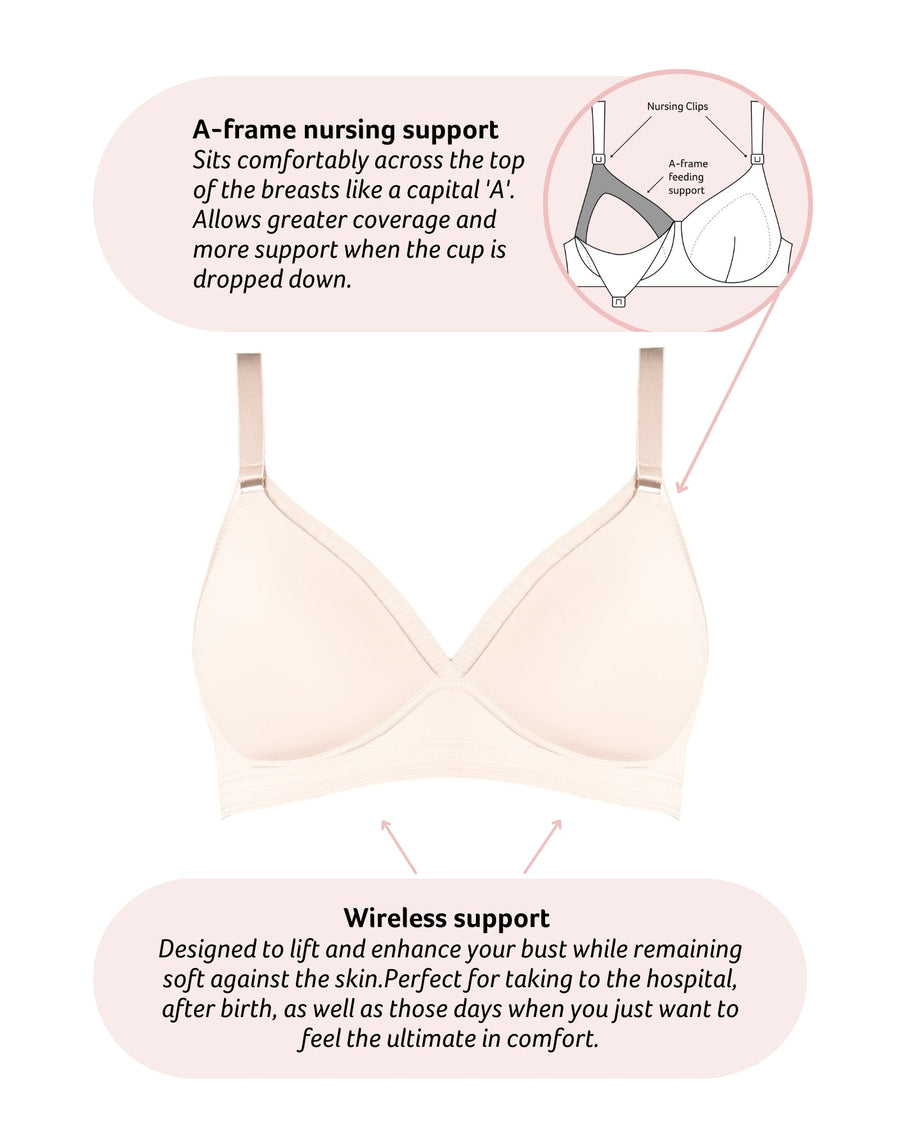 Technical features of Ambition T-shirt Contour Nursing Bra in Shell