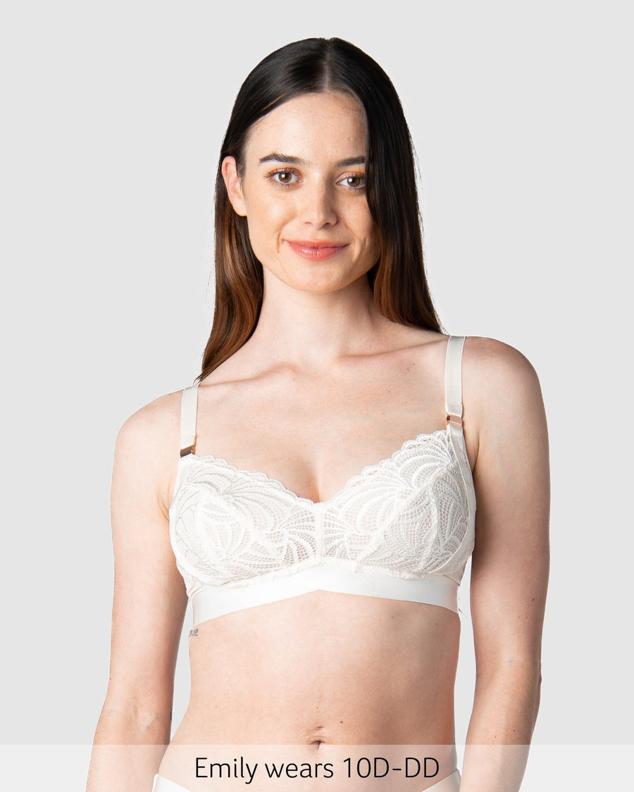 Warrior Wirefree Soft Cup Nursing Bra in Ivory