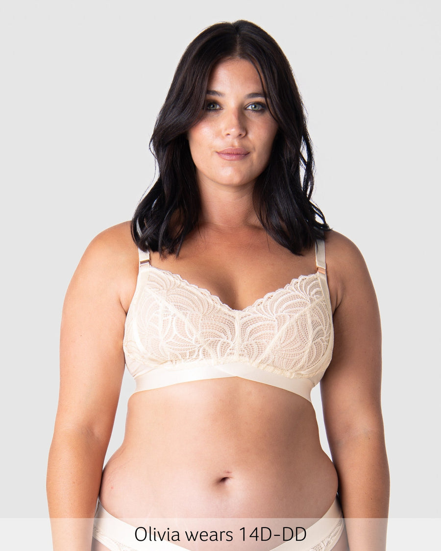 Warrior Wirefree Soft Cup Nursing Bra in Ivory