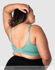 Back of My Necessity Multifit Sleep Nursing Bra in Jade