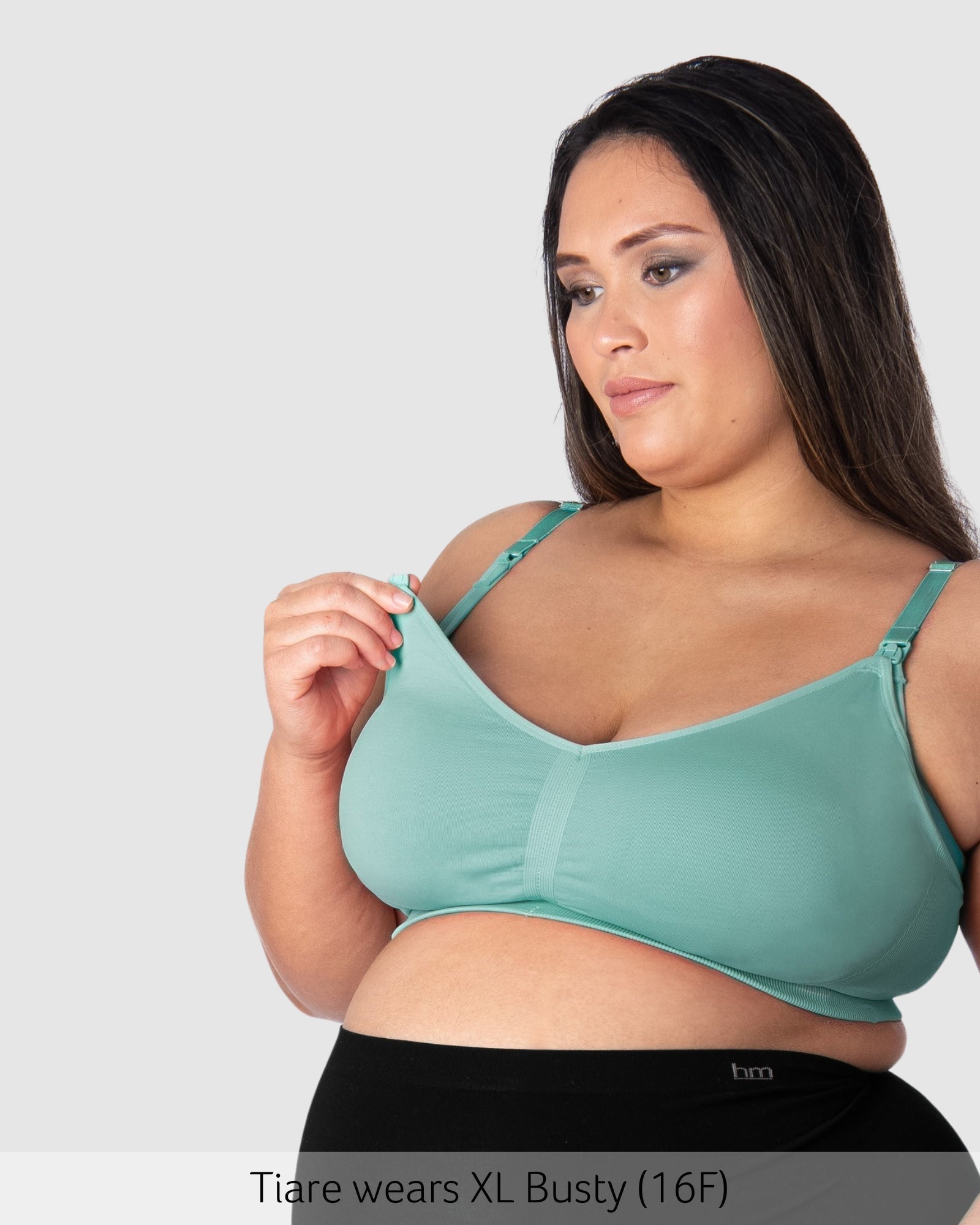 Nursing Clip of My Necessity Multifit Sleep Nursing Bra in Jade