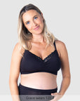 Serenity Wirefree Bamboo Nursing Bra in Black