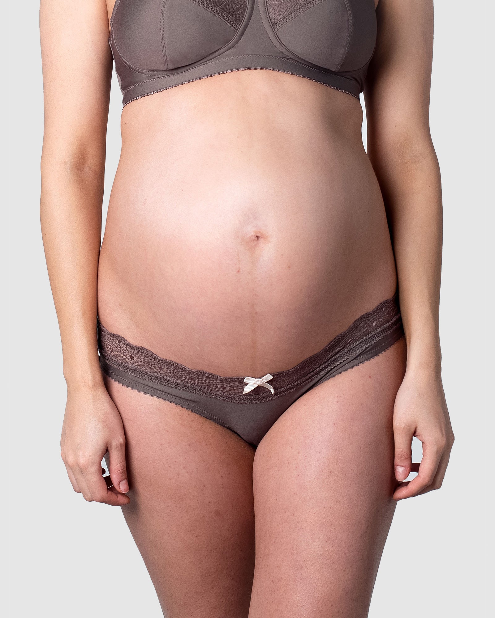 HOTMILK AUSTRALIA SHOW OFF PEPPERCORN MATERNITY PREGNANCY BIKINI BRIEF