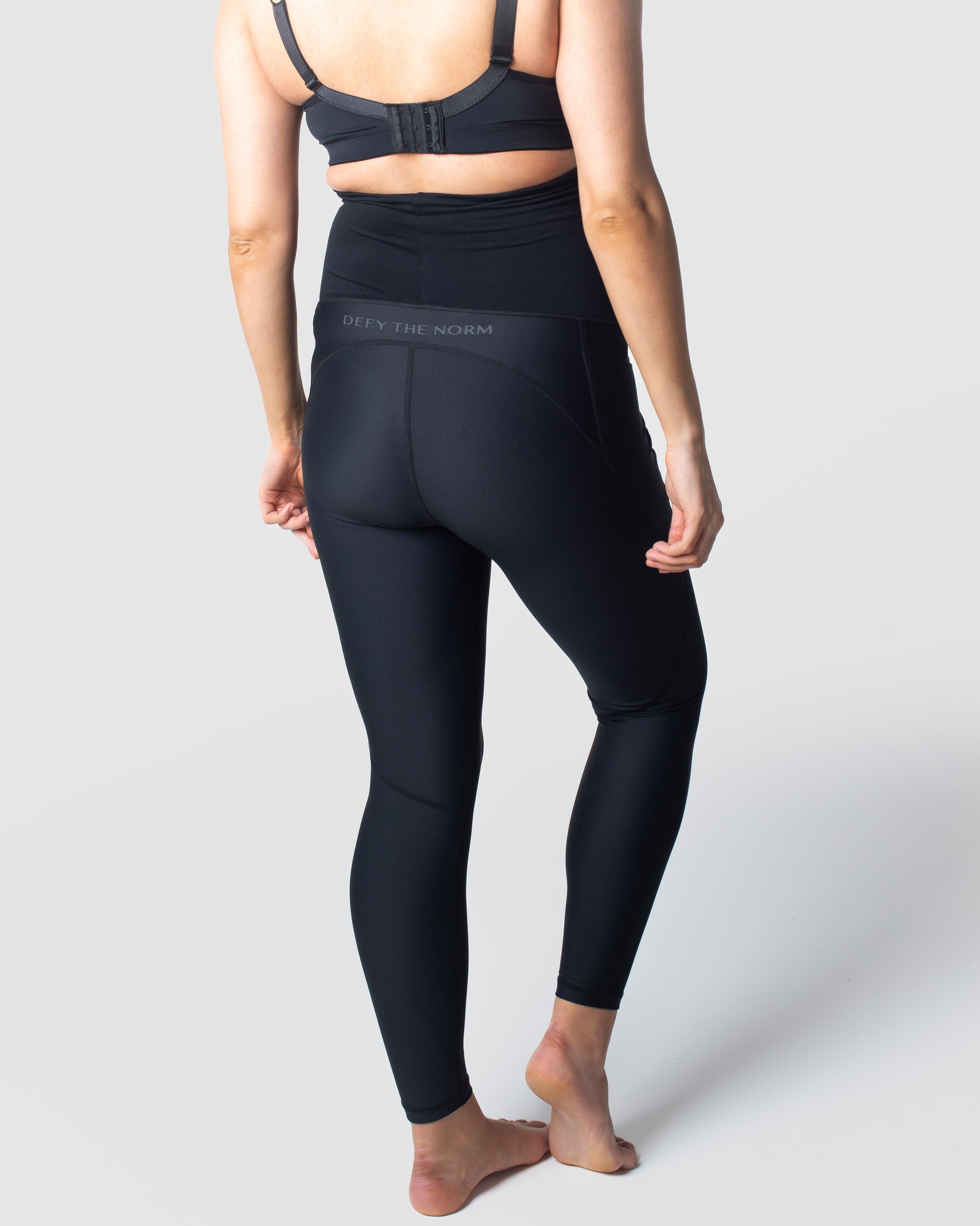 HOTMILK AU FOCUS BLACK MATERNITY PREGNANCY SPORTS LEGGINGS