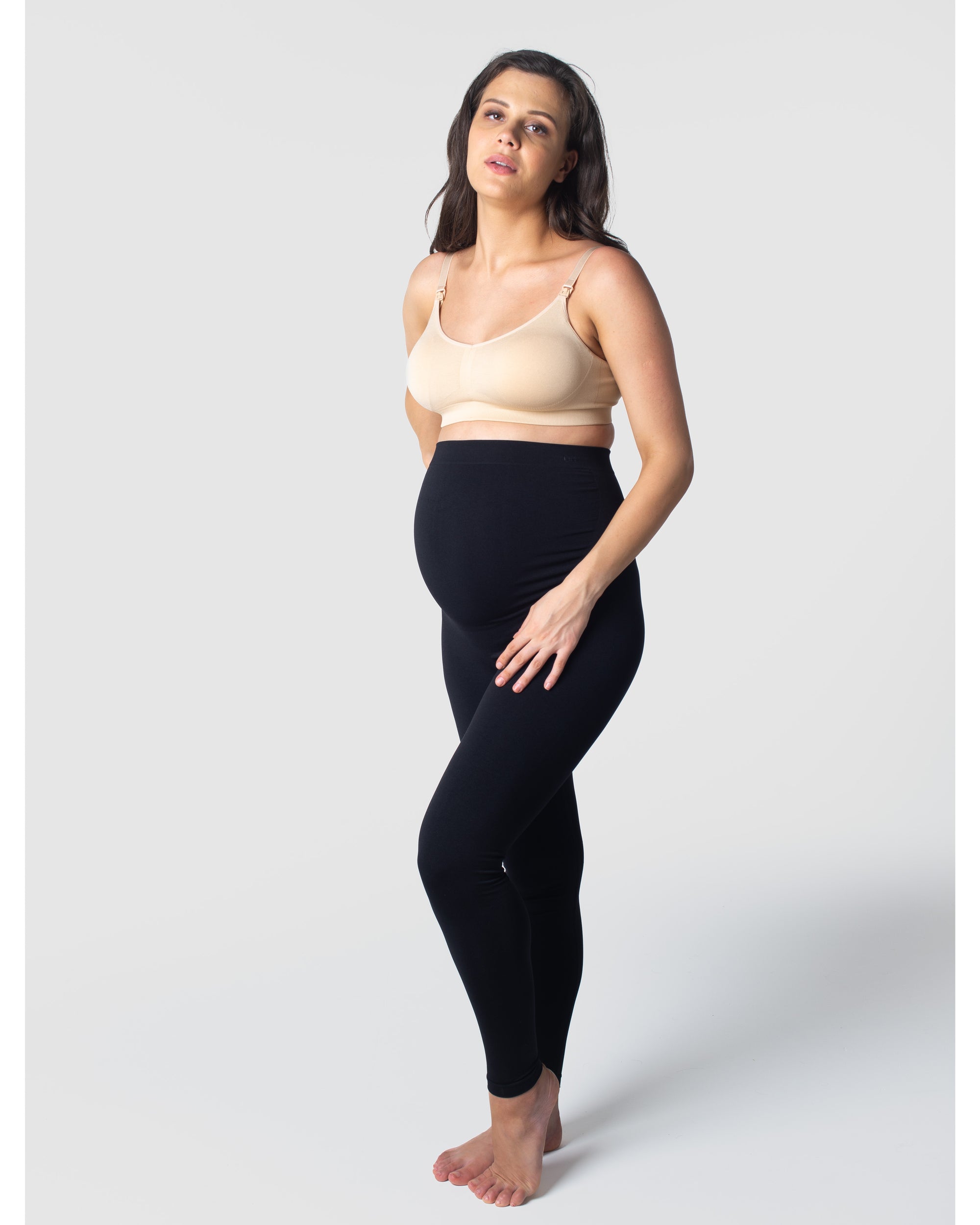 HOTMILK AU MY NECESSITY BLACK PREGNANCY LEGGINGS