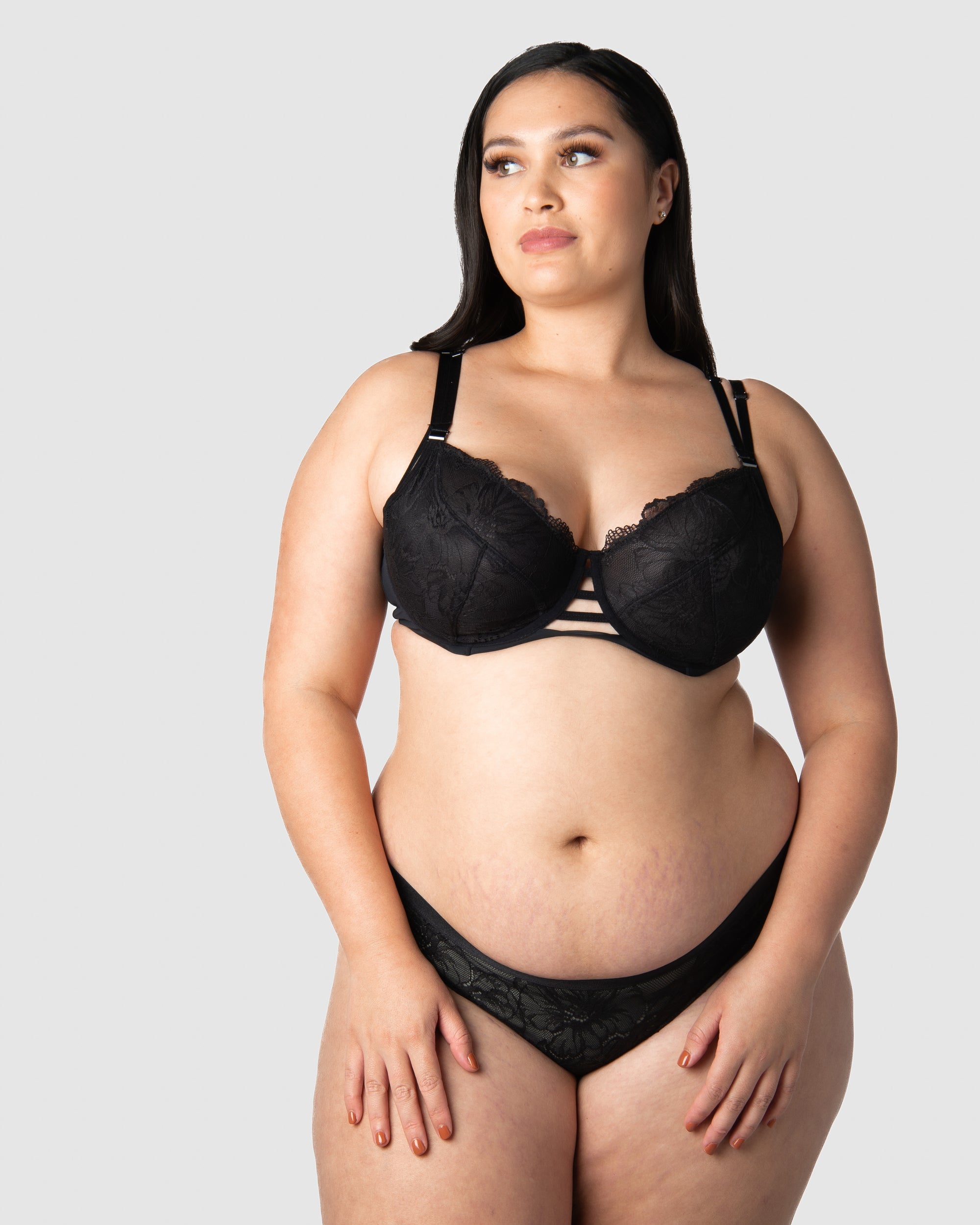 HOTMILK AUSTRALIA TRUE LUXE MATERNITY BLACK BIKINI BRIEF